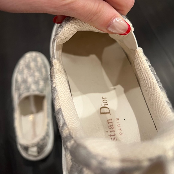 Dior solar oblique embroid sneaker in Grey Stone - Picture 15 of 16